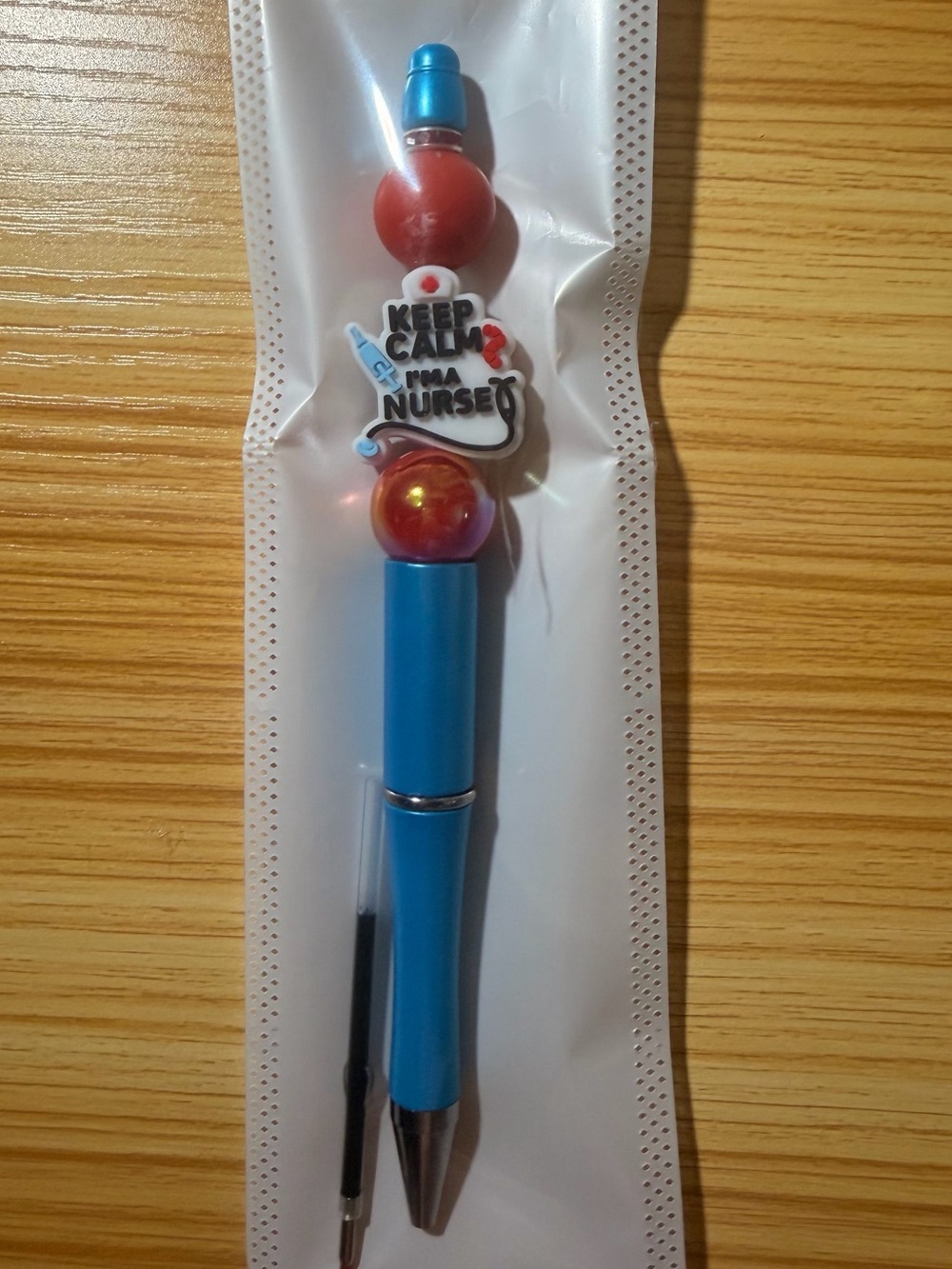 Keep Calm I'm a Nurse Blue Ballpoint Pen